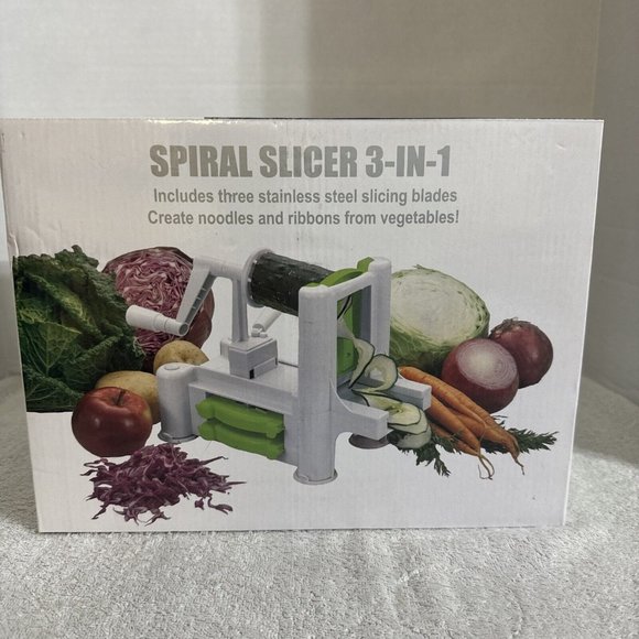 BJ's Club Spiral Slicer 3 in 1 Stainless Steel Slicing Blades NEW Item #34186 - Picture 1 of 7